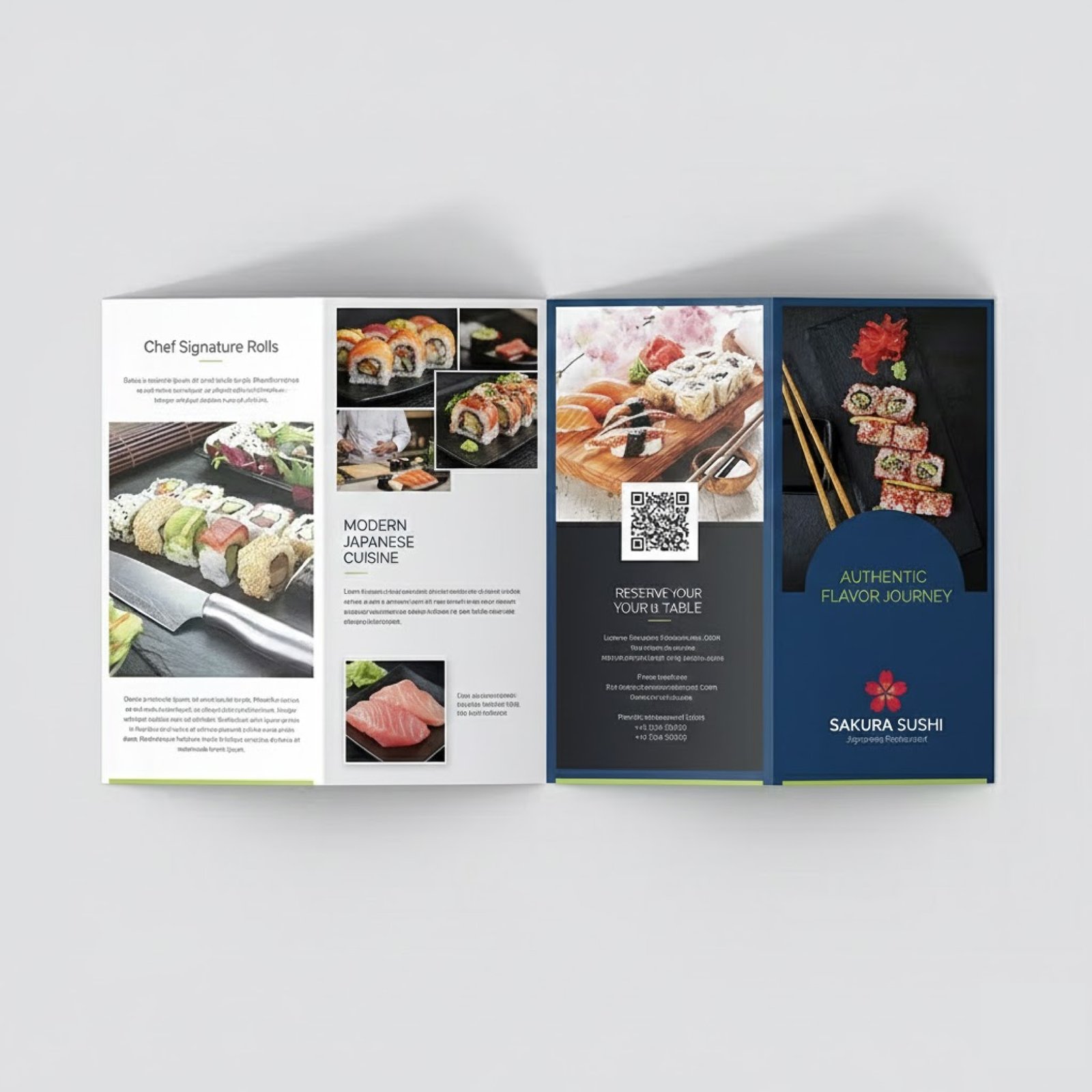 Custom Quad Fold Flyer Printing Abu Dhabi Dubai View 3